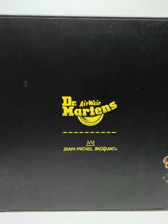 Dr. Martens Black Leather Oxford with Red & Yellow Dino Graphic - Picture 4 of 4